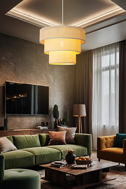 Limon 3D Desing Sally Modern ve Dekoratif Sarkıt Avize Lamba Yatak Odası Salo...