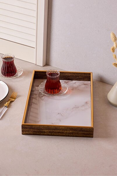 Perotti Turin White Marble Tray 25X37 cm