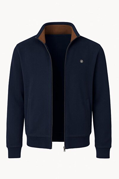 FABİO CASSANİ Jachetă Selanik pentru bărbați cu fermoar complet Gewer slim fit - 7475