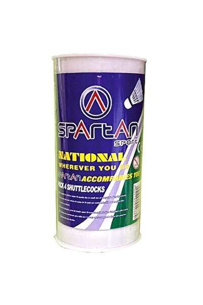 SPARTAN shuttlecock set, Nylon, 4 pcs, White