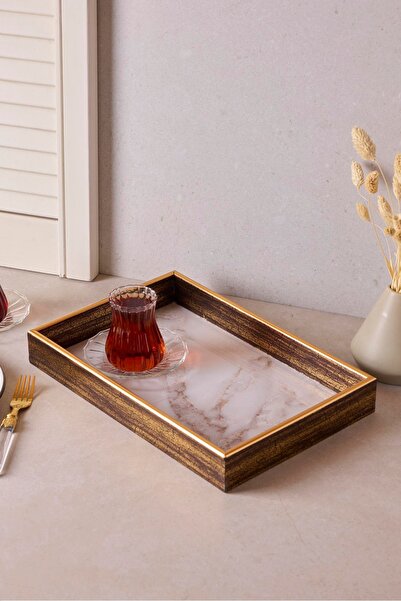 Perotti Turin White Marble Tray 22X33 cm