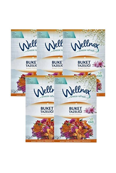 Wellnax ( 5 ADET ) BUKET TAZELİĞİ | Dolap Ve Çekmece Kokusu | Rutubet Önleyic...