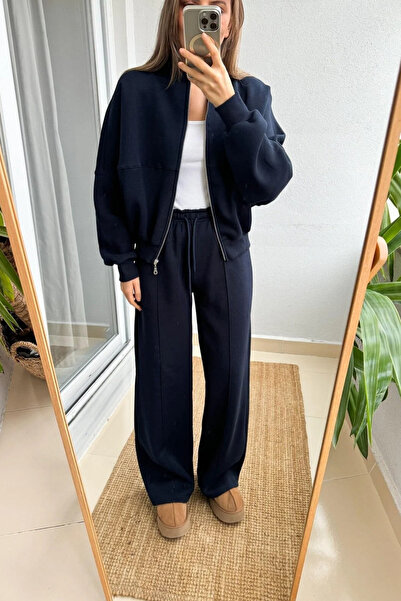 BARLİZ Set de jachete bomber de bază, confortabile, cu 3 fire, pentru femei