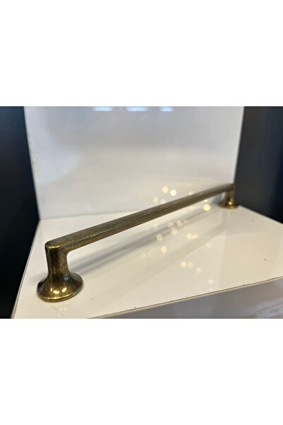 Emaks مقبض معدني دوار 192 مم بلون أصفر عتيق لأبواب الخزائن والأدراج الحديثة و...