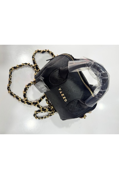 GKBUTİK mini çanta siyah zincirli
