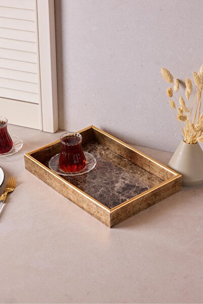 Perotti Turin Black Marble Tray 22X33 cm