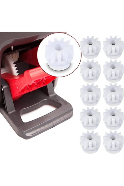 NALACAL 5 قطع غيار لتروس ممسحة الدوران لـ O-Cedar وVilida - بلاستيك وفولاذ مق...