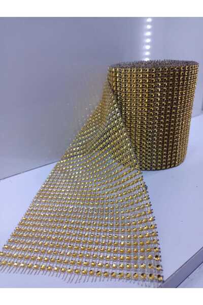 Royall Craft Gold Colored 24 Row Crystal Look Stone Strip – 5 m |   For Hobbi...