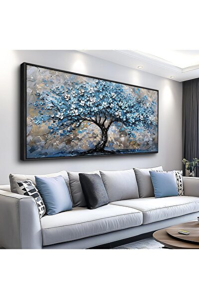 ALAYRA International لوحة فنية جدارية جميلة من القماش بإطار مقاس 60×120 سم مع...