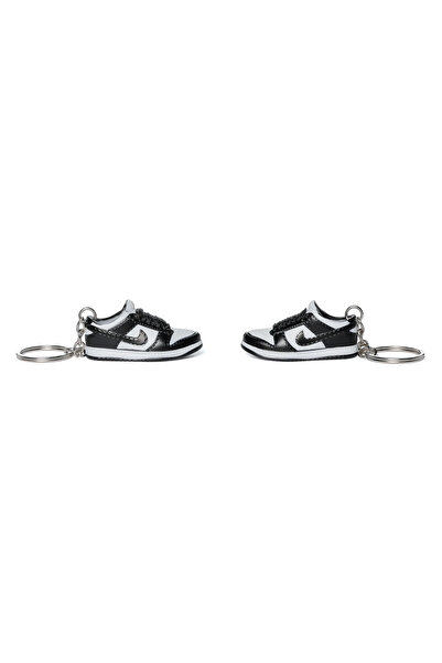Nike Dunk Low Panda Retro "Black/White" Keychain Set