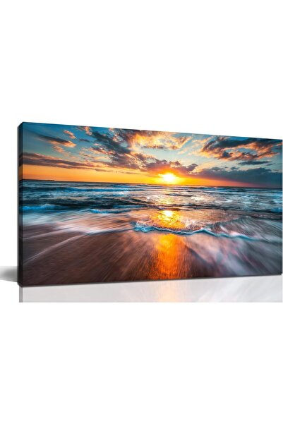 ALAYRA International لوحة فنية جدارية جميلة من القماش بإطار مقاس 60×120 سم مع...