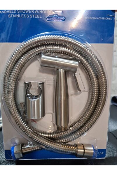 Generic Stainless steel matt hairline finishing bidet spray set / flexible hose / holder