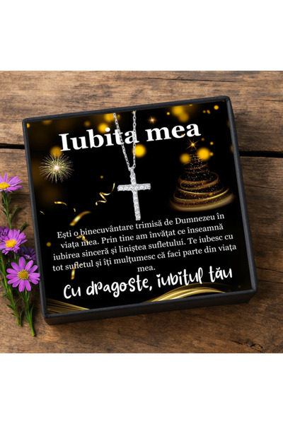 AVAMSI Gift Set for Girlfriend CR01D Necklace with Cross Pendant in 925 Silve...