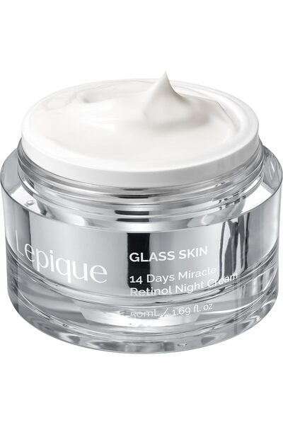Lepique Retinol Night Cream 50ml - Korean Premium Overnight Repair Cream for ...