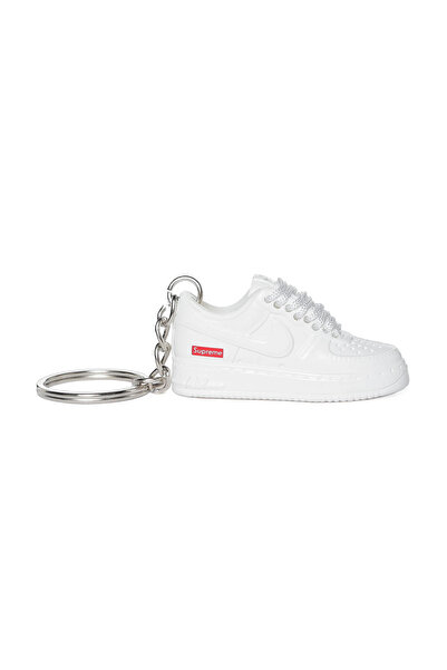 Supreme x Air Force 1 Low "White" Breloc