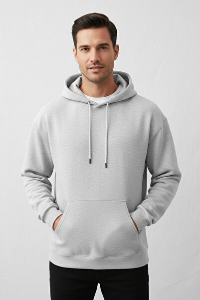 Geco Unisex Basic Kapüşonlu Sweatshirt