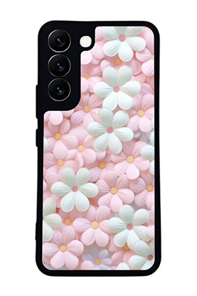 Aksel Kılıf متوافق مع هاتف سامسونج جالاكسي S22 مطبوع ، أسود غير لامع، سيليكون...