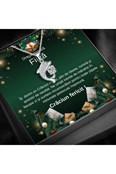 AVAMSI Set Cadou Craciun Fiică LD769R Colier cu Pandativ Spiritul Oceanului d...