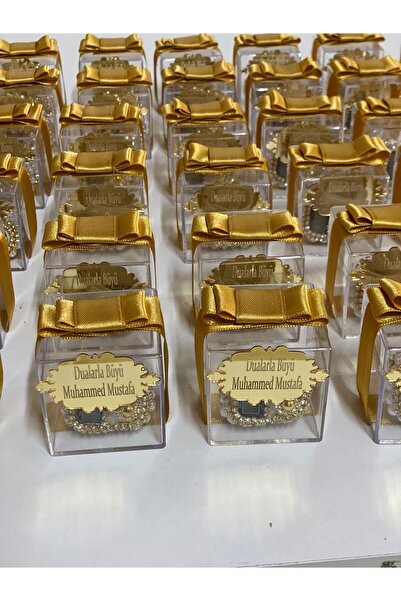 Genel Markalar 20 ADET Mika Kutuda isme Özel Dağıtmalık Hediye Taşlı Zikirmat...