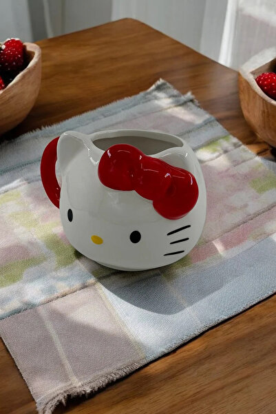 ozbience Özel Tasarımlı 3D Hello Kitty Kupa Bardak, Sevimli ve Şık Tasarım
