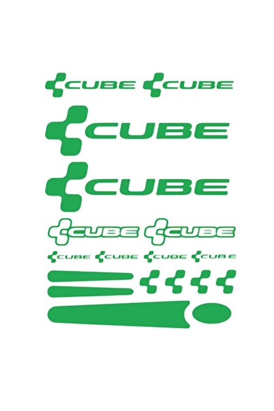 Oracal Set stickere decorative pentru bicicleta sau masina Cube, verde