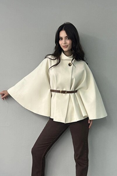 urfakent bilişim ve medya danışmanlık HAKİM YAKA KEMER DETAYLI KAŞE PANÇO