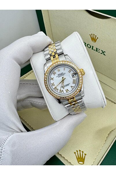 JP ساعة رولكس دايت جيت نسائية فاخرة