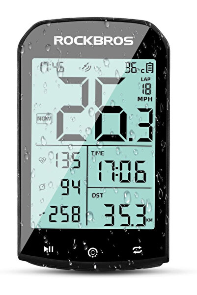 Other Ciclocomputer RockBros, wireless, GPS, ANT+, IPX6, vitezometru cu afișaj LED