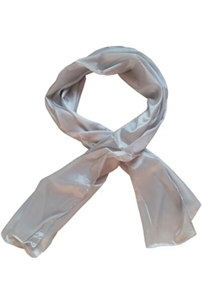 Lakshmi - Eșarfă de mătase, gri, 160 x 60 cm