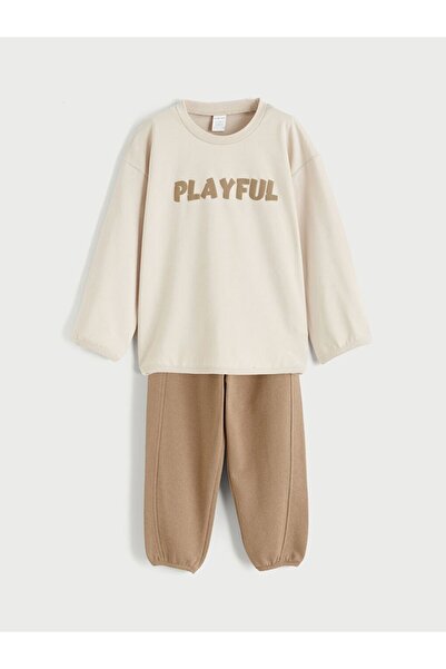 LC Waikiki Lcw Baby Yaz Printed 100% Cotton Baby Boy Set