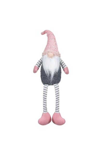UnderShop Figurină decorativă de Crăciun Gnome, pălărie roz cu paiete, 46 cm,...