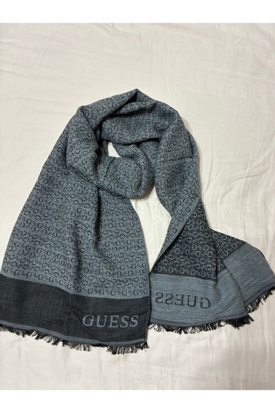 Guess G - Sign Jaquard Scarf Wool Blend Men's Scarf Amu323Vis03 -Gry