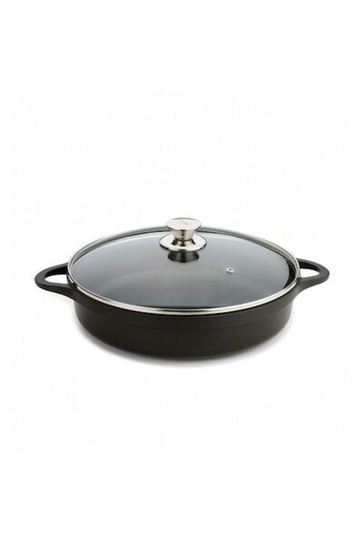 VALIRA Ghiveci Katsarola, 28 cm x 3,5 L, Negru, Metal