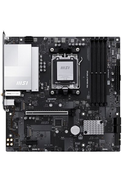 MSI PRO B840M-P WIFI6E Motherboard, AM5, DDR5, BT, mATX, Black