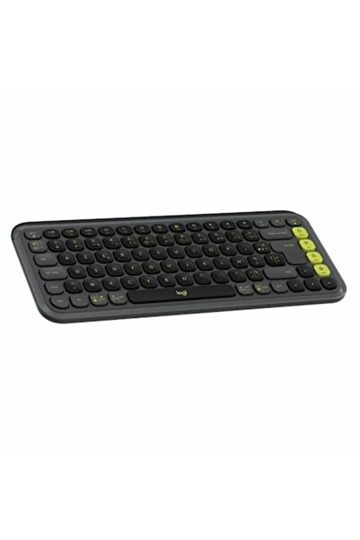logitech Wireless Keyboard Pop Icon Keys, dark gray, AZERTY, Bluetooth, 10 m, 2 AAA batteries includ