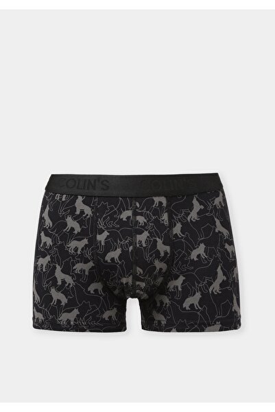 Colin's Modern Fit Printed Men's Gray Boxers