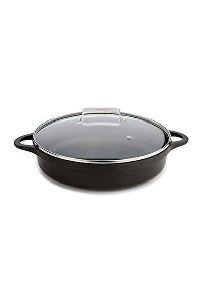 VALIRA pot with lid, non-stick, 24 cm, black