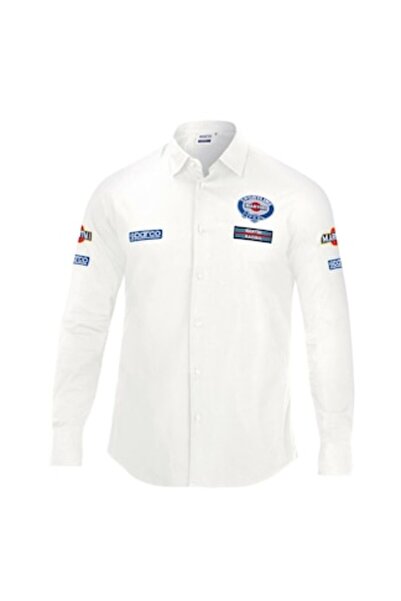 Sparco Tricou Martini Racing pentru bărbați, bumbac, alb, XL