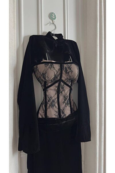 LAHFH فستان دنتيل ساتر