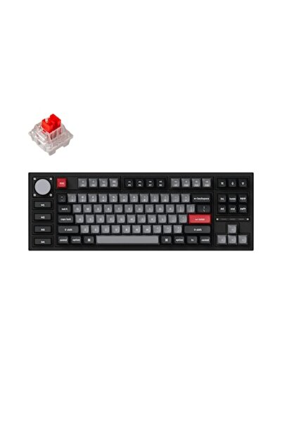 Keychron Q3 Pro Mechanical Keyboard Carbon Black TKL K Pro Red Switch RGB PBT