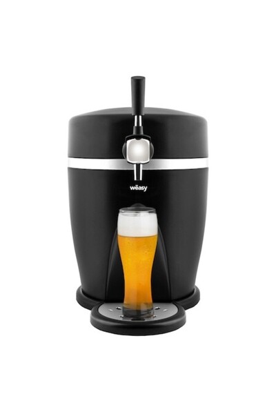 Weasy Dozator de bere PINT568, 5 l, 3-6°C, inox/negru