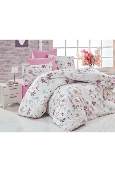 COLOUR COTTON Ela colored ranforce cotton bedding set 240x220 cm, 60x60 cm, 2...