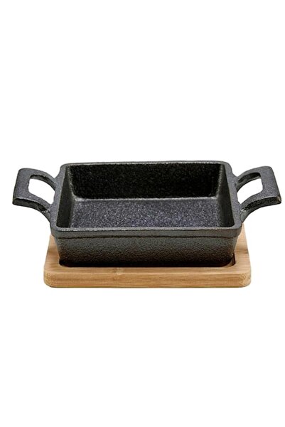 kinvara Set de servire, fier, maro/negru, 19x5x14 cm, 12 bucăți