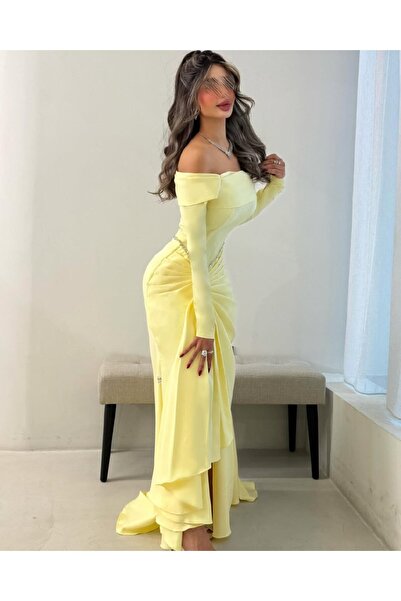 Rahibhdresses فستان سهرة: تصميم أنيق بقصة ذيل السمكة،