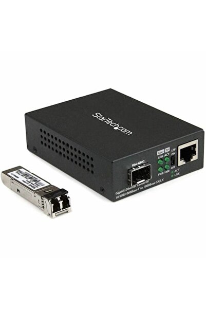 startech Transceiver audio, 1 Gbit/s, 2 porturi, Negru, 550 m