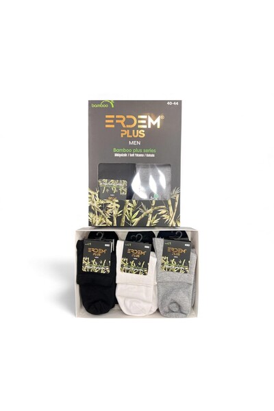 ERKEK BAMBU ORTAKONÇ ÇORAP 12'Lİ