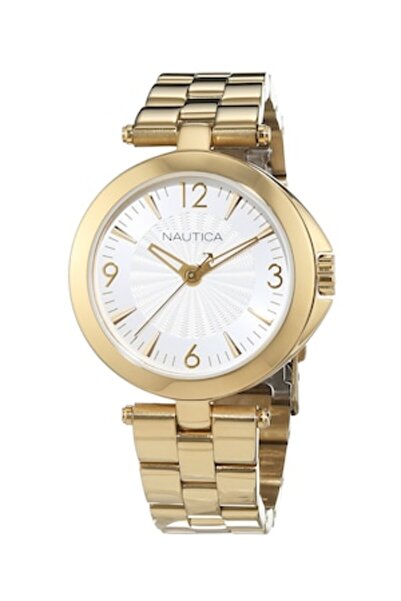 Nautica Women's Watch - Three-Hand, Metal Bracelet, Gold