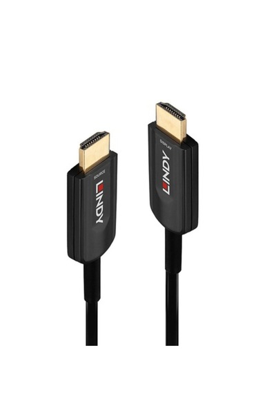 LİNDY Καλώδιο HDMI 38381, 15μ, Μαύρο, PVC, HDR10+