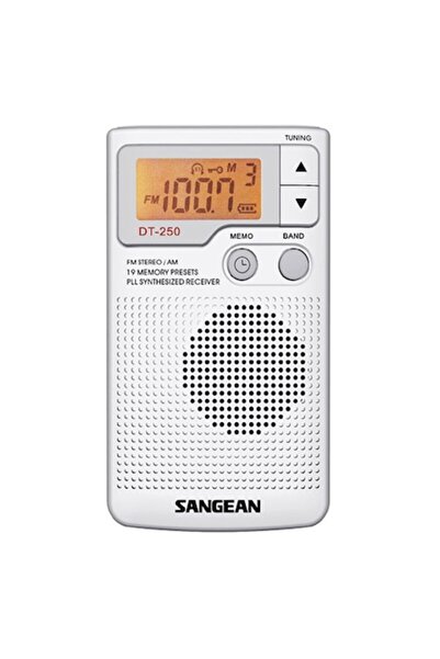 Sangean DT-250 Ραδιόφωνο Τσέπης AM/FM, Ασημί