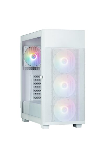 Zalman Carcasă Midi Tower S5 NEO, albă, 3 ventilatoare de 120 mm, 215 x 456 x...
